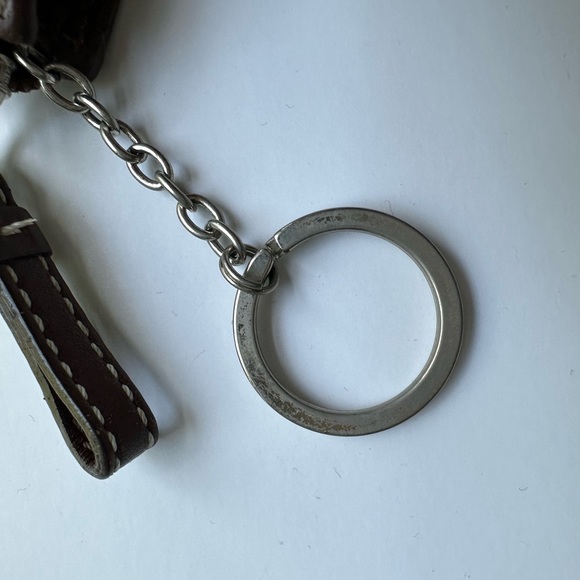 Coach Brown Signature Key Chain Card Case - Picture 4 of 5